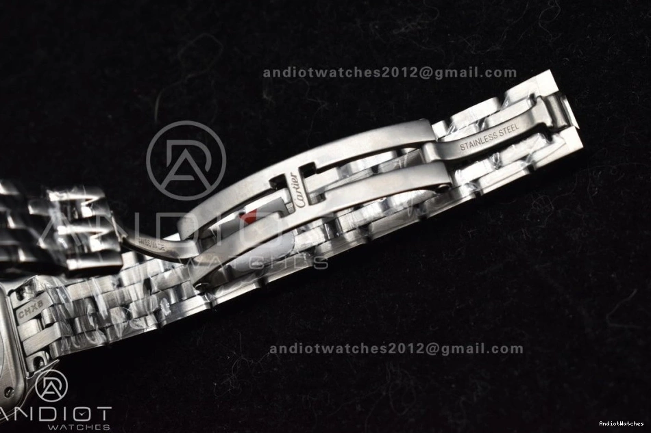 Edition Panthère BVF Best Dial on 1006 22mm 1:1 Quartz Ronda SS SS White Bracelet Snug Diamonds Bezel 0330